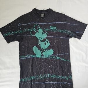 Vintage Disney Mickey Mouse Sherry's Best T Shirt Black Custom Single Stitch SzL